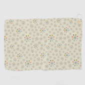 世紀半ばの原子刺激を受けたなパターン ゴルフタオル (横)