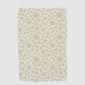 世紀半ばの原子刺激を受けたなパターン ゴルフタオル (正面)
