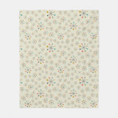 世紀半ばの原子刺激を受けたなパターン フリースブランケット (正面)