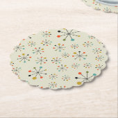 世紀半ばの原子刺激を受けたなパターン ペーパーコースター (アングル)