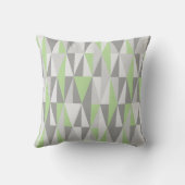 世紀半ばの緑モダンなスタイルのダイヤモンド クッション (裏面)