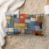 世紀半ばの芸術の抽象デザイン ランバークッション (ブランケット)