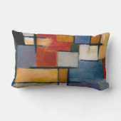 世紀半ばの芸術の抽象デザイン ランバークッション (裏面)