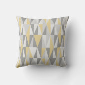 世紀半ばの黄色いモダンなスタイルのダイヤモンド クッション (裏面)