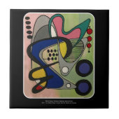 世紀半ばのaのモダンなAstroのピクニック絵画 タイル (正面)