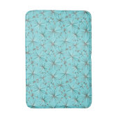 世紀半ばのSputnikパターン、ロビンの卵の青 バスマット (正面縦)