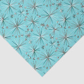 世紀半ばのSputnikパターン、ロビンの卵の青 薄葉紙 (詳細)