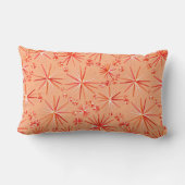 世紀半ばのSputnikパターン、珊瑚の陰 ランバークッション (裏面)