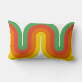 世紀半ばは装飾用クッション腰神経13x21を曲げます ランバークッション (裏面)