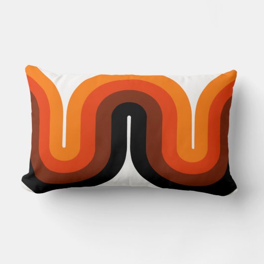 世紀半ばは装飾用クッション腰神経13x21を曲げます ランバークッション (正面)