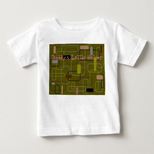 世紀半ばカモフモダンラージ ベビーTシャツ (正面)