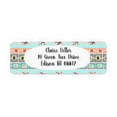 世紀半ばストライプの ラベル (正面)