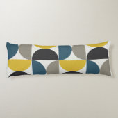 世紀半ばターマーモダンガンメタルとブルー ボディピロー (裏面)