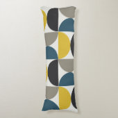 世紀半ばターマーモダンガンメタルとブルー ボディピロー (正面縦)