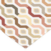 世紀半ばモダンで幾何学的なパターン秋 ショートテーブルランナー (コーナー)