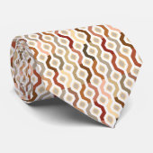 世紀半ばモダンで幾何学的なリンクパターン ネクタイ (ロール)