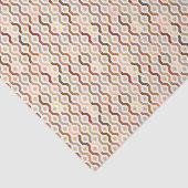 世紀半ばモダンで幾何学的なリンクパターン 薄葉紙 (詳細)