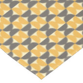 世紀半ばモダンなブラウン及び金ゴールドパターン テーブルクロス (アングル)