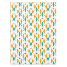 世紀半ばモダンな時代のダイヤモンドのオレンジのターコイズ