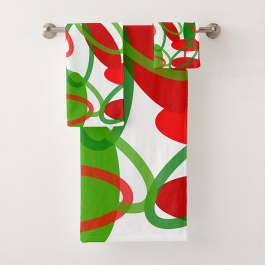 世紀半ばモダンのクリスマス バスタオルセット (インサイチュ)