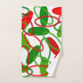 世紀半ばモダンのクリスマス バスタオルセット (ハンドタオル)