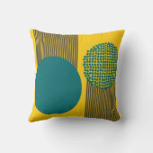 世紀半ばモダンの円と線 クッション (裏面)