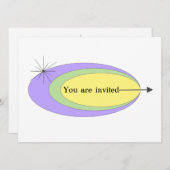 世紀半ばモダンの招待 招待状 (正面/裏面)