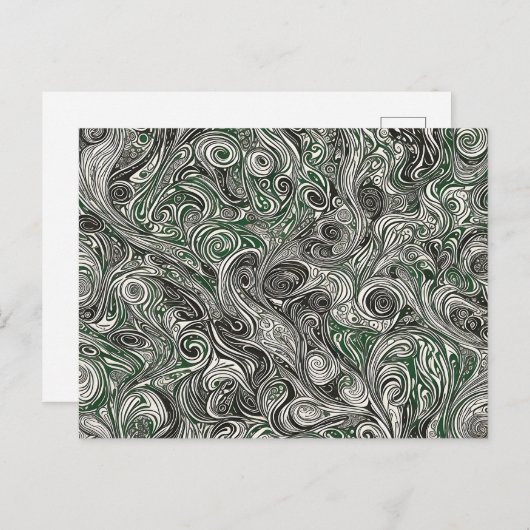 世紀半ばモダンの渦 ポストカード (正面/裏面)