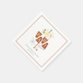 世紀半ばモダンの赤ちゃん スタンダードカクテルナプキン (角)