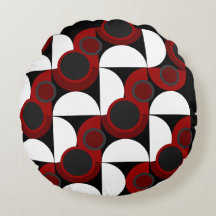 世紀半ばモダンの赤、黒、灰色