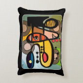 「世紀半ばモダン抽象芸術絵を描く機械」の アクセントクッション (裏面(縦))