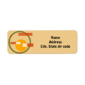 世紀半ばモダン抽象芸術 ラベル (正面)