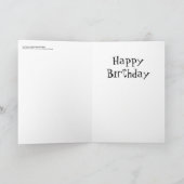 「世紀半ばモダン抽象芸術、絵を描いている蝶」の カード (内部)