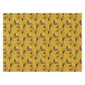 世紀半ばモダン金ゴールド | 観葉植物 | アトミック テーブルクロス (正面(横))