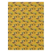 世紀半ばモダン金ゴールド | 観葉植物 | アトミック テーブルクロス (正面)