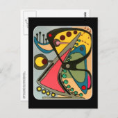世紀半ば抽象芸術の話絵画し人のA ポストカード (正面/裏面)