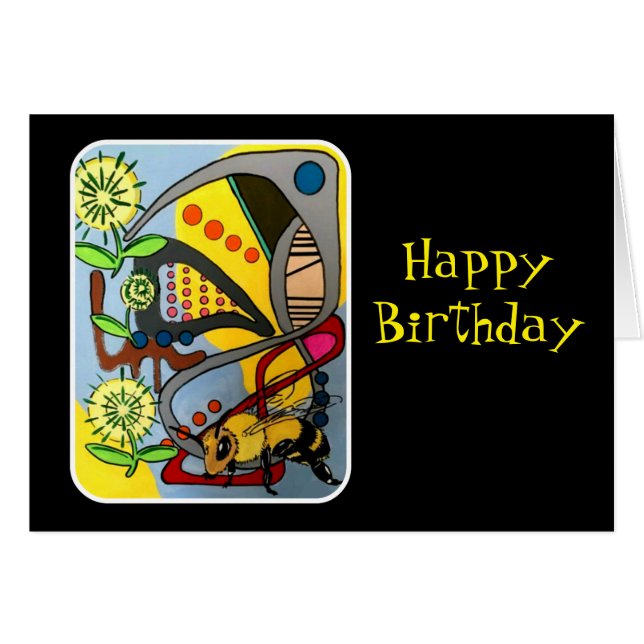 「世紀半ばaで絵を描いているモダンで抽象的な庭蜂」の (正面横)