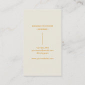 世紀半ミニマル期アーチII 名刺 (裏面)