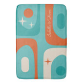 世紀半モダンばの原子パーソナライズされた束 バスマット (正面縦)