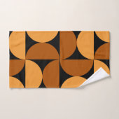 世紀半モダンばの焼け粘土とモカ バスタオルセット (ハンドタオル)