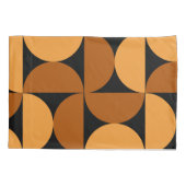 世紀半モダンばの焼け粘土とモカ 枕カバー (裏面)