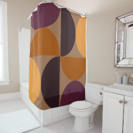 世紀半モダンばの金食 シャワーカーテン