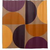 世紀半モダンばの金食 シャワーカーテン (正面)