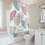 世紀半モダンばカラフル シャワーカーテン (インサイチュ)