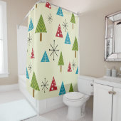 世紀半モダンばクリスマスツリー シャワーカーテン (インサイチュ)