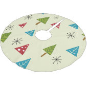 世紀半モダンばクリスマスツリー ブラッシュドポリエステルツリースカート (アングル)