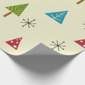 世紀半モダンばクリスマスツリー ラッピングペーパー (角)