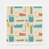 世紀半モダンばパターン(の模様が)ある スタンダードランチョンナプキン (正面)