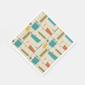 世紀半モダンばパターン(の模様が)ある スタンダードランチョンナプキン (角)