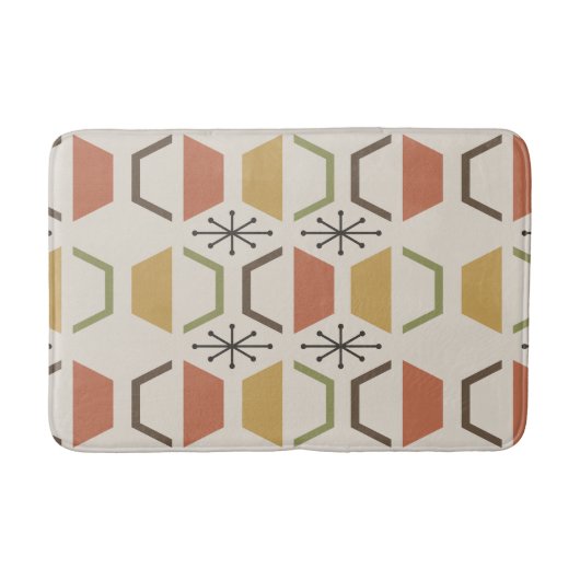 世紀半モダンば六数々の角形 バスマット (正面)
